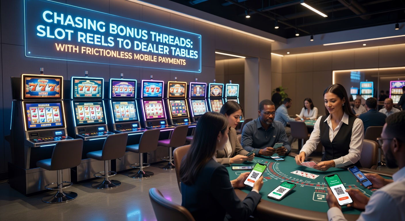 Close-up of a smartphone displaying a slot bonus notification morphing into a live dealer roulette wheel, with payment confirmation pop-up and seamless transition effects
