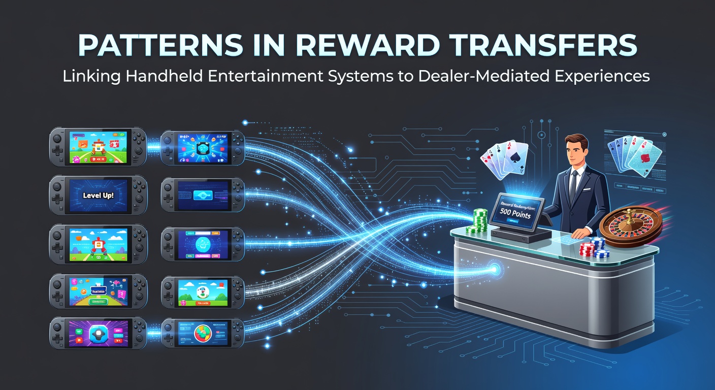 Visual representation of reward transfer pathways connecting mobile gaming interfaces with live dealer platforms through digital payment networks